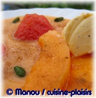 soupe froide melon pasteque