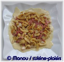 spaetzles - lardons au Munster