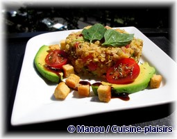 tartare de lentille corail