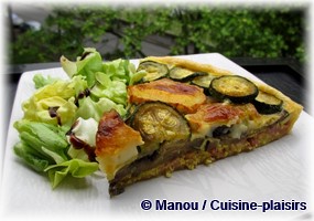 tarte courgette aubergine chevre