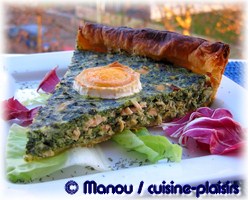 tarte epinard saumon chevre