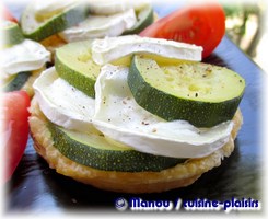 tarte fine courgette chevre