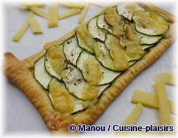 tarte fine courgette comte