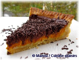 tarte halloween courge chocolat