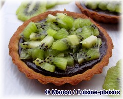 tartelette choco kiwi