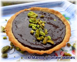 tartelette choco pistache