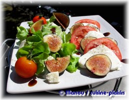 tomate mozza figue