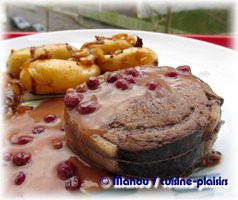 tournedos biche airelles