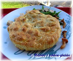 tourte morilles et foie gras