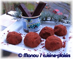 truffes chocolat marron