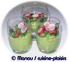 velouté glacé avocat oseille