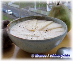 veloute topinambour poire vanille