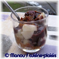 verrine poire chocolat speculoos