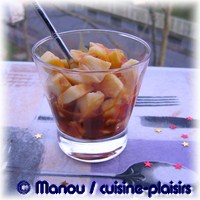 verrine pomme caramel