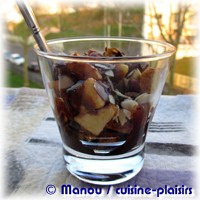 verrine pomme chocolat