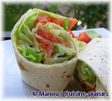 wraps avocat saumon